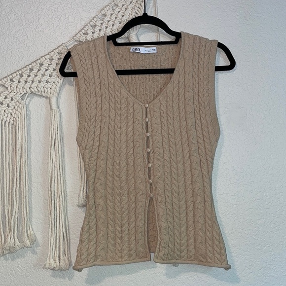 Zara Cable Knit Top - Picture 4 of 7